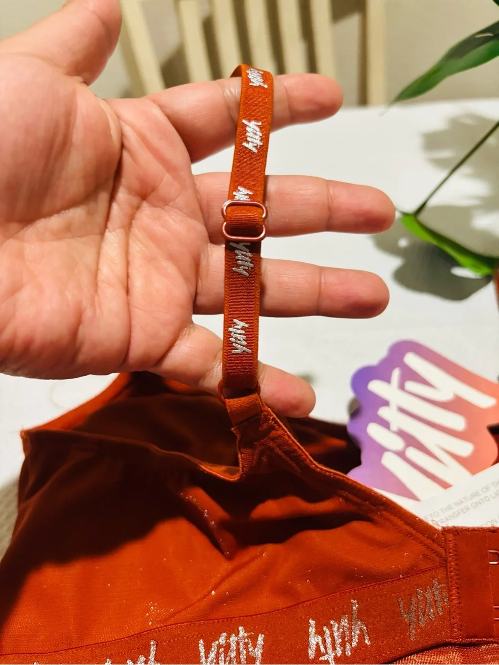YITTY Rust Orange Shimmer One-Piece - Picture 6 of 16